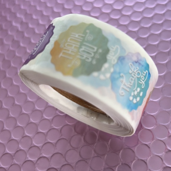 2/25$ 500 pcs Thank You Stickers 1" inch (8 Designs) - Picture 11 of 11